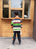 FNJ KIDS童裝男童運動(dòng)套裝2025春裝新款洋氣中大童衛衣褲兒童兩件套彩色130 (建議身高120-130cm) 曬單實(shí)拍圖