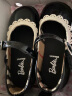芭比童鞋春秋儿童皮鞋女童公主鞋学院风黑色皮鞋演出鞋DA5825黑色29码 实拍图