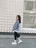 阿米艾（amiai）女童鞋秋冬季新款兒童運(yùn)動(dòng)鞋小女孩加絨老爹鞋中大童小女孩二棉鞋 米灰色 33 碼/鞋內(nèi)長(zhǎng)約21cm 曬單實(shí)拍圖