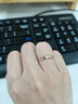 鑫萬福 18K金鉆石對戒玫瑰金簡約女戒男戒情侶真鉆送女友生日紀念日禮物 【免費刻字】紅18K金女戒-單個 曬單實拍圖