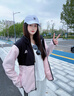 adidas拒水加絨內膽三合一連帽外套男女秋冬阿迪達斯官方輕運動(dòng) 沙棕粉   L 曬單實(shí)拍圖