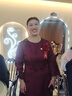 恒源祥喜婆婆婚宴裝平時(shí)可穿連衣裙女秋季2024新款高貴喜媽媽婚禮服 酒紅色 預售款 2XL 曬單實(shí)拍圖
