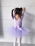 舞東方舞蹈服兒童女秋冬長(cháng)袖芭蕾舞裙女孩幼兒中國舞跳舞衣服女童練功服 淺紫色（長(cháng)袖） 130  (高120-130cm 重38-43斤) 曬單實(shí)拍圖