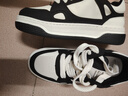 戈耐2025新款男士板鞋男款休閑鞋男學(xué)生厚底運動(dòng)休閑皮鞋潮流鞋子男鞋 黑白色【真牛皮】 1183 四季款 42 (260MM) 曬單實(shí)拍圖
