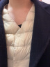 鸭鸭（YAYA）轻薄羽绒服女短款休闲内胆薄款冬季内搭保暖新国标外套KX 米白 M 实拍图