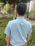 沙馳（SATCHI）短袖襯衫夏新款商務(wù)休閑涼感透氣耐皺易打理薄款襯衣【空調纖維】 淺灰藍 50 曬單實(shí)拍圖