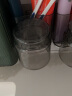 JAJALIN壁挂漱口杯牙刷架置物架套装牙缸卫生间电动牙刷架透明灰银一个装 实拍图