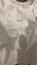 紅蜻蜓短袖t恤女2025年夏季女裝新款刺繡正肩短袖女純棉女士打底上衣衫 白色短袖 L 【建議105-120斤】 曬單實(shí)拍圖
