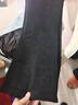 魔之韻高腰寬松微喇叭褲子女士秋冬季新款加絨加厚顯瘦保暖休閑褲子2377 黑色厚羔絨 L （110-120斤左右） 曬單實(shí)拍圖