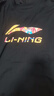 李寧（LINING）短袖T恤男夏季款寬松青少年圓領(lǐng)純棉休閑運(yùn)動(dòng)半袖體恤 黑色全棉 XL 曬單實(shí)拍圖