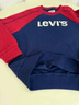 Levi's李維斯兒童套裝男女童套裝秋季新款套頭衛(wèi)衣長(zhǎng)褲2件套衣服 深靛藍(lán) 160 /76 【建議身高152-158cm】 曬單實(shí)拍圖