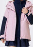 巴拉巴拉兒童棉服女童冬季新款中大童保暖外套防水兩件套透氣 丁香紫 防水透濕-00377 140 cm 曬單實(shí)拍圖