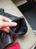 竇馳真皮毛一體手套連指加厚保暖防風(fēng)寒男女士滑雪騎行羊棉皮手悶子冬 黑色 均碼 曬單實(shí)拍圖