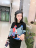 宏資琦針織連衣裙2023秋季新款女裝韓版氣質(zhì)顯瘦包臀裙時(shí)尚兩件套套裝裙 黑色 S 曬單實(shí)拍圖