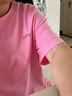 秋水伊人寬松落肩短袖T恤夏季新款女簡(jiǎn)約休閑百搭圓領(lǐng)上衣 粉紅 M 曬單實(shí)拍圖