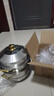 鋼米 蒸鍋家用304不銹鋼加厚復底電磁爐蒸籠蒸魚(yú)鍋大容量小蒸鍋燃氣灶 （金耳）【蒸鍋304】 3層 30cm 曬單實(shí)拍圖