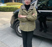 川朗短外套女休閑2025春秋季新款女裝百搭韓版寬松顯瘦女士小個子風(fēng)衣 草綠色 M （110斤-125斤） 曬單實拍圖