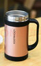 樂(lè )扣樂(lè )扣（LOCK&LOCK）保溫杯男士不銹鋼水杯女生咖啡杯帶把手辦公室大容量喝茶杯子家用 LHC4030PG金色- 400ml 曬單實(shí)拍圖