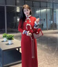 伊梵絡(luò )紅色新娘結婚包包女2024新款山茶花單肩斜挎包質(zhì)感珍珠手提包 紅色 曬單實(shí)拍圖