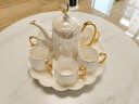 皇彤景德鎮陶瓷水具套裝輕奢北歐風(fēng)茶具高檔高溫客廳家用水杯茶壺茶杯 一路有你·珠光白水具套裝 曬單實(shí)拍圖