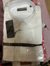 雅戈爾（YOUNGOR）長(cháng)袖襯衫男素色免燙漢麻萊賽爾麻混紡面料平整抗皺舒適易打理 漂白VLHD124887BBY 42 曬單實(shí)拍圖