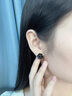 銀瑜 高級(jí)感輕奢風(fēng)山茶耳釘女2025新款耳環(huán)潮時(shí)尚簡(jiǎn)約冷淡風(fēng)耳墜飾品 黑茶耳釘 曬單實(shí)拍圖