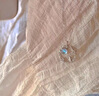 法蔻（farcoko）兔子項鏈女十二生肖兔年鎖骨鏈月光石生日七夕情人節(jié)禮物送女友 花漾萌兔項鏈 曬單實拍圖