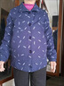 俞兆林老人外套60-70歲女媽媽春秋短款大碼中老年人衣服女母親節(jié)禮物 藍(lán)色 2XL 建議(120到135斤) 曬單實拍圖