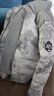 安踏（ANTA）冰甲羽絨 加厚防潑水連帽羽絨服女冬季90絨保暖面包服162447904 雪花白/滿地印-6 M /女165 曬單實拍圖