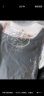 浪莎（LangSha）纯色圆领T恤女夏季经典螺纹弹力修身显瘦百搭显胸大打底衫上衣 晒单实拍图
