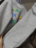 WALNUT DUCK【加絨】小黃鴨兒童衛衣套裝春秋冬季中小童運動(dòng)休閑寶寶兩件套 灰色 120 曬單實(shí)拍圖