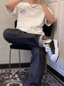 賽諾楓溶解鞋男貝殼頭男鞋厚底小白鞋情侶帆布鞋增高潮牌百塔女鞋子 黑色【帆布】 42 曬單實拍圖