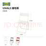 宜家（IKEA）VIHALS維哈斯新款折疊椅學(xué)習餐椅靠背家用椅子 綠色 曬單實(shí)拍圖