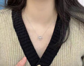 歐若曼（OURUOMAN）海豚項鏈女簡約百搭跳動的心情人節(jié)送女生生日禮物軍戀異地戀禮物 海豚項鏈-玫瑰金色 曬單實拍圖