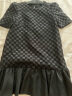ochirly欧时力商场同款 复古棋盘格连衣裙夏装赠包小个子设计感 黑色 M 晒单实拍图