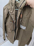 Canelin Kiskha2025春季新款工裝夾克男士痞帥外套男裝男生大碼春秋潮牌衣服男 軍綠夾克 2XL 碼 體重140-160斤 曬單實拍圖