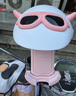 迪普爾電動車手機支架電瓶摩托車山地自行車導航防震外賣騎手固定手機架 蜜桃粉+粉頭盔鏡座款 曬單實拍圖