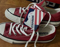 匡威（Converse）官方 1970S男女低幫休閑運動(dòng)鞋帆布鞋紅色164949C 164949C/搪瓷紅 37 曬單實(shí)拍圖