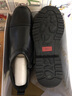 強人3515棉皮鞋男保暖羊毛棉靴皮靴保暖三接頭皮鞋秋冬男鞋 黑色 38 曬單實(shí)拍圖