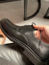 蜘蛛王皮鞋男2024春季加絨商務(wù)正裝鞋英倫系帶平底德比鞋職業(yè)通勤單鞋 黑色 22822 39 曬單實(shí)拍圖
