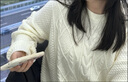 歌班婭日系慵懶風(fēng)加厚毛衣女秋冬天學(xué)生寬松外穿麻花針織衫中長(zhǎng)款毛線衣 白色 L(建議110-120斤) 曬單實(shí)拍圖