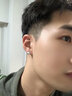 銘揚飾海 925銀男士耳釘單只韓版潮流個(gè)性簡(jiǎn)約不規則耳環(huán)街頭耳飾 曬單實(shí)拍圖