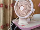 雅蘭仕小風(fēng)扇usb電風(fēng)扇桌面臺式辦公宿舍學(xué)生床頭戶(hù)外小型大風(fēng)力車(chē)載迷你便攜嬰兒車(chē)壁掛夾式輕音充電扇 白色充電款【輕音大風(fēng)力/持久續航/夜燈模式】 曬單實(shí)拍圖