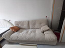 全友家居家具奶油風(fēng)布藝單人小沙發(fā)家用小戶(hù)型貓抓布云朵沙發(fā)椅客廳 暖灰|布藝單椅 曬單實(shí)拍圖