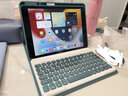 B.O.W ipad保護套鍵盤(pán)一體式帶觸控筆適用蘋(píng)果平板可旋轉無(wú)線(xiàn)藍牙鼠標套裝女生高顏值可橫可豎靜音款 暗夜綠【簡(jiǎn)約一體式綠藍牙鍵盤(pán)+充電鼠標】 橫屏模式 iPad Pro 2020/21/22版 1 曬單實(shí)拍圖