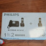 飞利浦（PHILIPS）无绳电话机 固定座机 子母机 家用办公 一键拨号 三方通话 DCTG152一拖二 (黑色) 实拍图