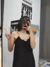 小情歌 棉質(zhì)吊帶睡裙女夏季少女連衣裙性感女生睡衣孕婦寬松休閑家居服 BLM40690女裙 M 女/身高152-165 體重80-100 曬單實(shí)拍圖