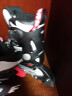 美洲狮（COUGAR）轮滑鞋儿童闪光溜冰鞋男女滑冰旱冰鞋女轮滑鞋男童 黑白全闪套装 S(可调26-30码) 实拍图