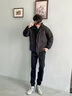 啄木鳥(niǎo)（TUCANO）2025春秋新款工裝褲男潮流時(shí)尚休閑褲寬松百搭哈倫束腳長(zhǎng)褲子 G42-黑色+駝色(兩件裝) XL 建議120-135斤 曬單實(shí)拍圖