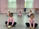 酷系兒童舞蹈服坎肩長(cháng)袖跳舞披肩防風(fēng)小外套女童芭蕾舞練功服上衣 粉色 120 身高105-110cm重30-38斤 曬單實(shí)拍圖